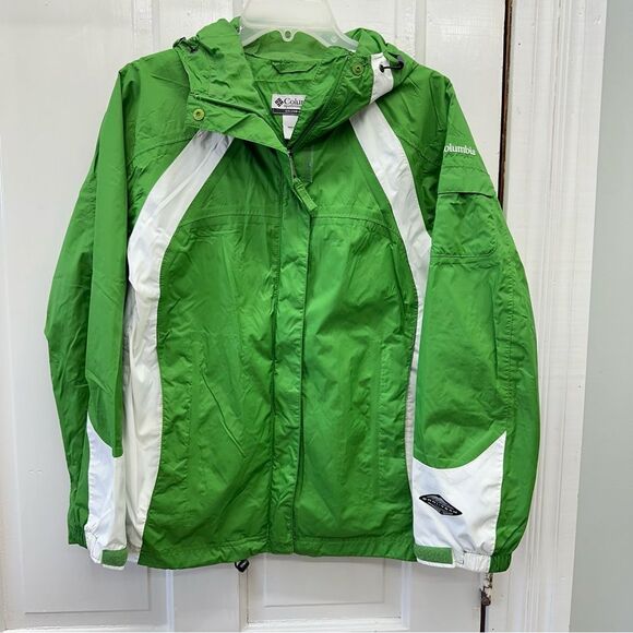 Columbia Jackets & Blazers - Columbia‎ Omni-tech waterproof breathable hooded rain jacket coat women's small.